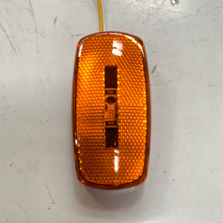 Amber LED Clearance Light with Sleek Black Base - Illuminate in Style