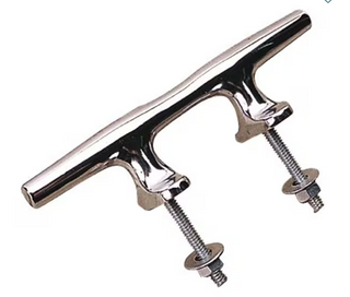 Sea-Dog 044206 Chrome Plated Open Base Cleat with Stud Mount - 6"