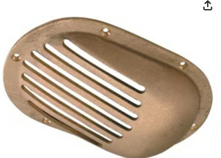 PERKO 0066DP1PLB 3-1/2" X 2-1/2" SCOOP STRAINER FOR 3/8" & 1/2" T-HULLS, CARDED