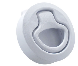 White Flush Slam Latch