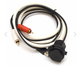 Boat USB AUX Input Jack 42-MMAUXUSB | Plastic 60 x 2 1/2 x 1 5/8 Inch