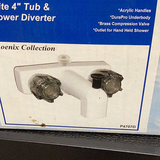Streamline Your Shower Experience with Our 4" Clear Tub & Shower Diverter