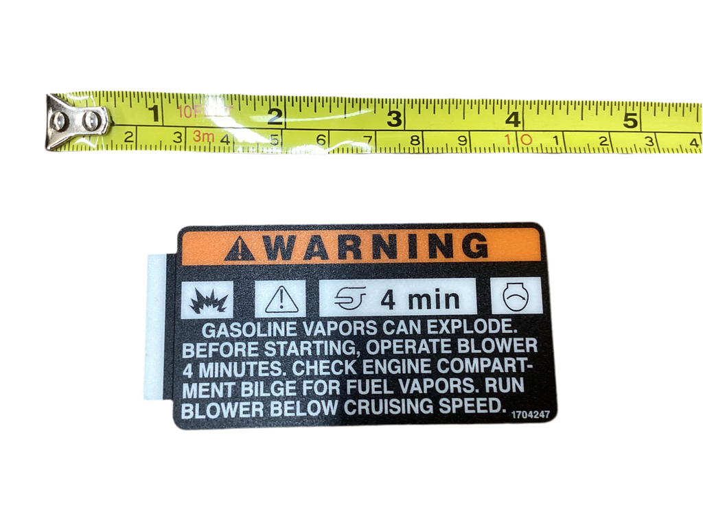 Warning - Engine Overheating Hazard Label Sticker – Holly Acres Marine ...