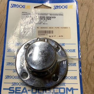 Seadog Hinged Chrome Deck Pipe - Streamlined and Functional Deck Hardware