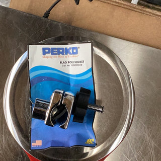 Clamp-On Flag Pole Socket - Secure Your Flag with Ease