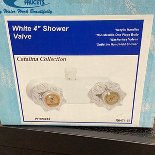 Elevate Your Shower Experience with our 4" Clear Knob Shower Valve