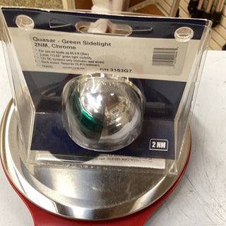 Enhance Your Boat's Visibility with Chrome Green Sidelight