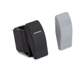 Sierra RK19890TP Contura III Illuminated Weather Resistant Rocker Switch with Black & Grey Paddles
