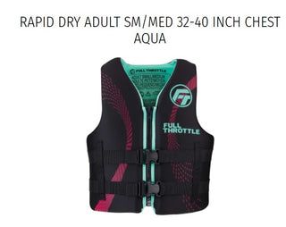 Small/Medium Aqua Life Vest (32-40 inches): 90LBS AND OVER Stay Safe and Enjoy the Water