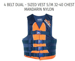 Stay Safe and Stylish with the 4 Belt Dual-Sized Vest in S/M (32-)