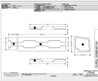 SEADEK GRAY STD WALKTHRU ENGINE HATCH LS6
