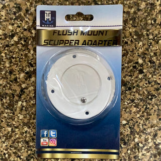 Flush Mount Scupper Assembly in White: Sleek and Efficient Water Drainage