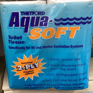 Experience Gentle Comfort with Aqua-Soft 2-Ply Toilet Tissue