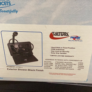 Elevate Outdoor Living with Our Sleek Black Exterior Shower