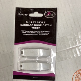 Bullet-Style Baggage Catch in White: Secure Your Belongings with Style